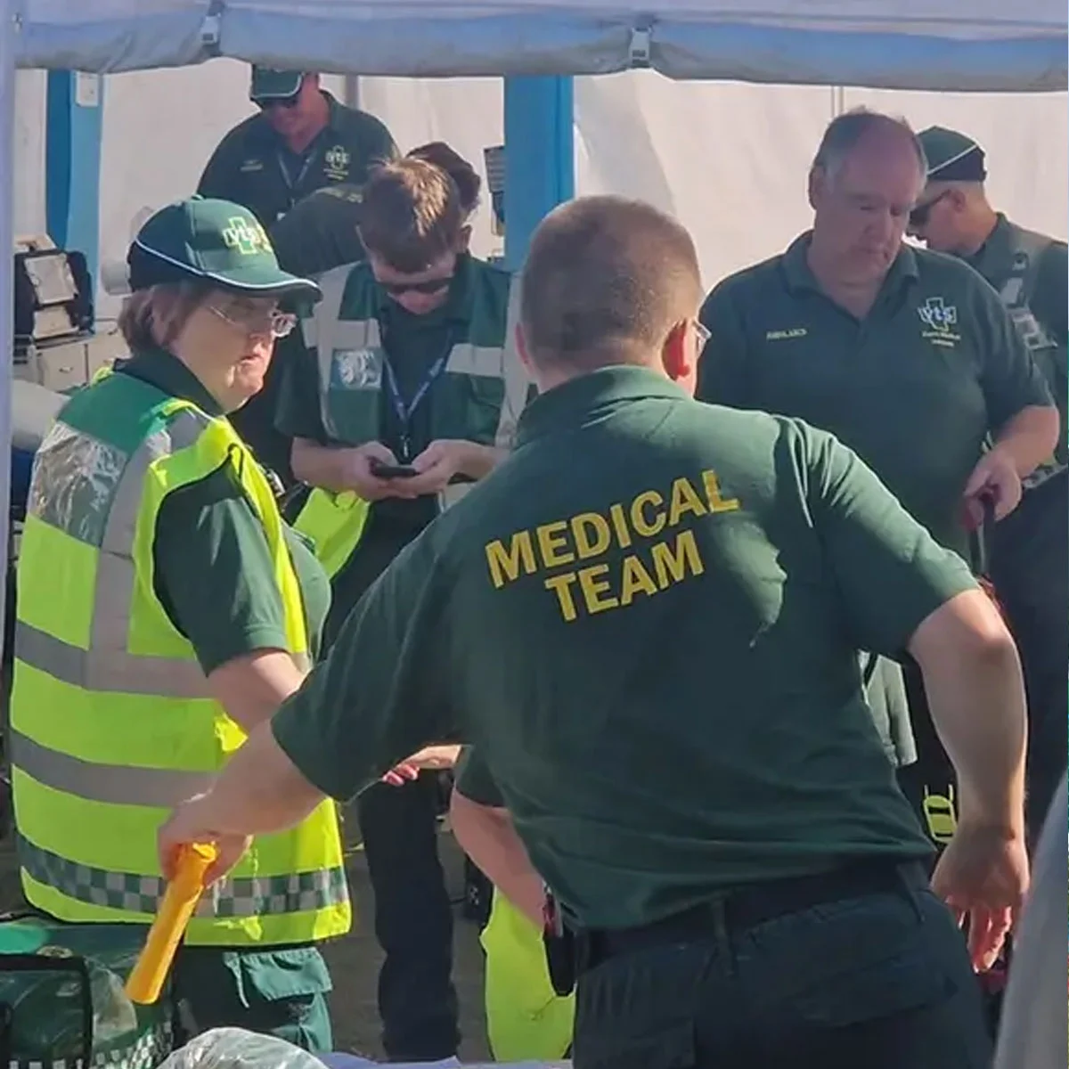 Event medical paramedics on-site