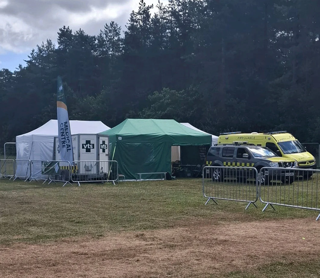 Event medical services setup