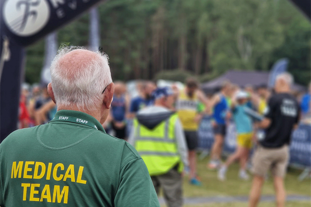 Event medical service cover at the Run Sandringham 24 hour race